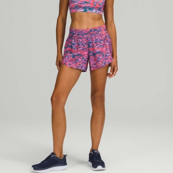 Lululemon Tracker 4" Shorts Lined Chroma Clash Multi 14 - Picture 16 of 16